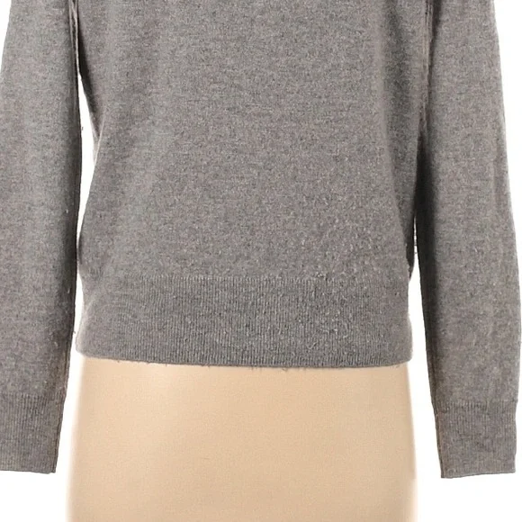 Quince 100% Cashmere Mongolian Cardigan Grey Button Front Sweater Size Small - Picture 8 of 11